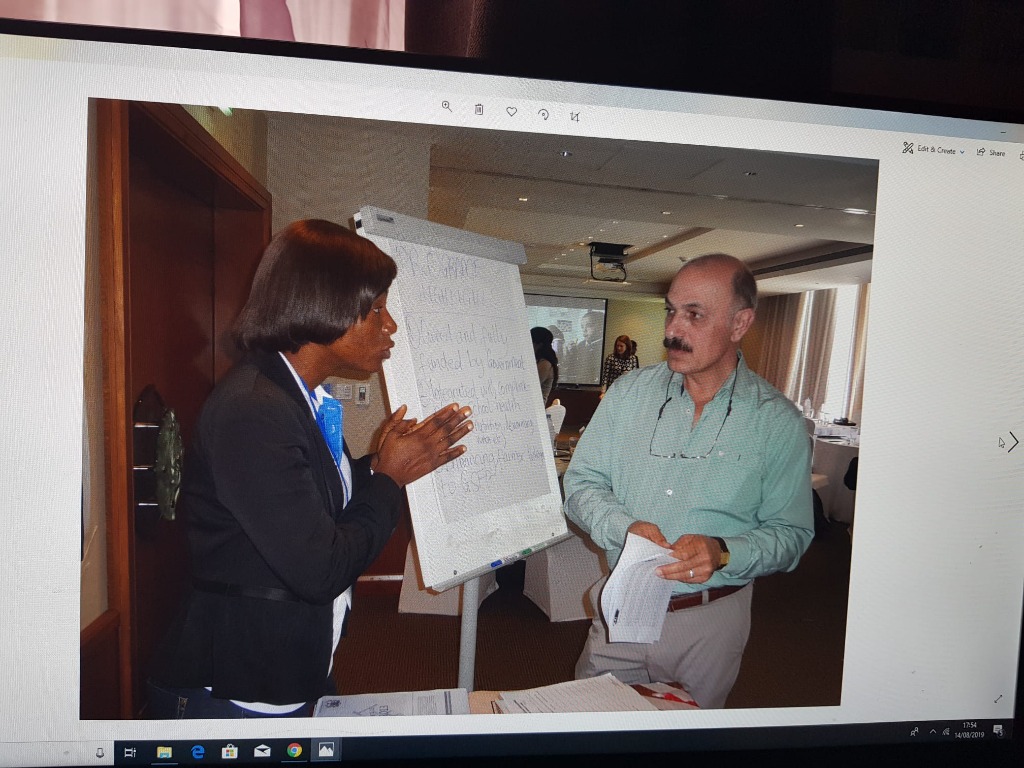 Dr Torson leading a training workshop